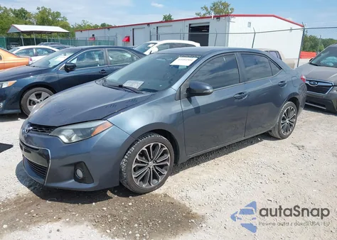 2015 Toyota Corolla S Plus из США, поврежденный, VIN 2T1BURHE7FC363492